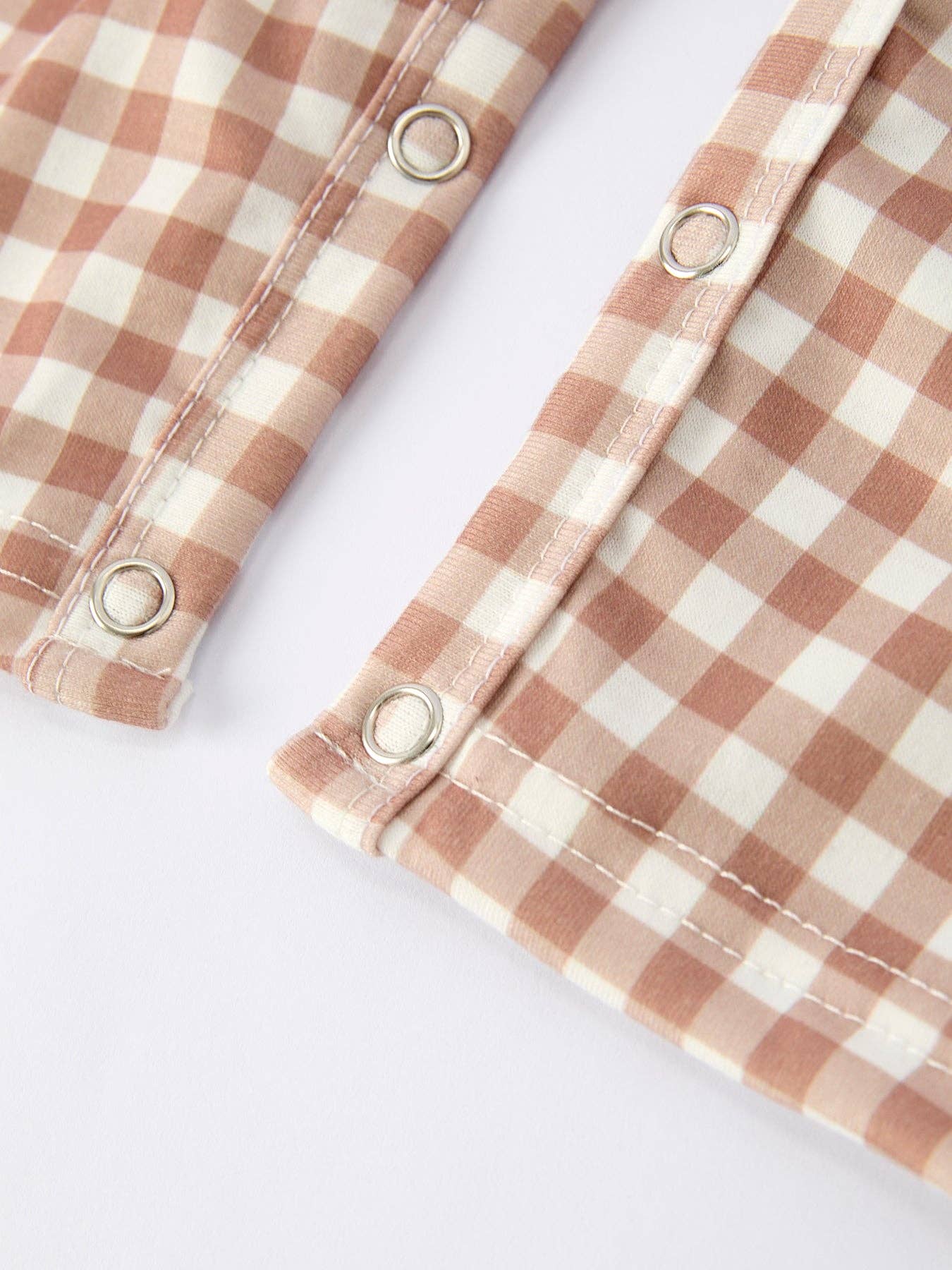 Plaid Gingerbread Smocked JonJon