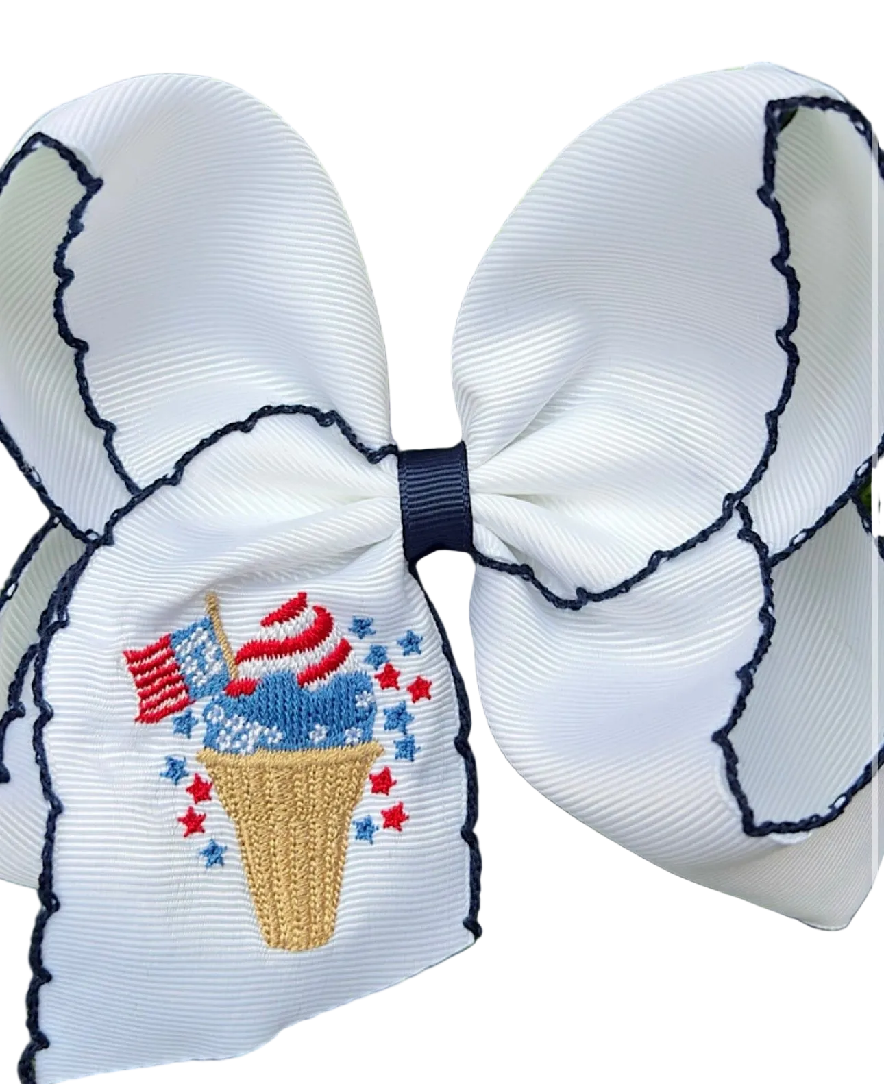 Patriotic Ice Cream Bow