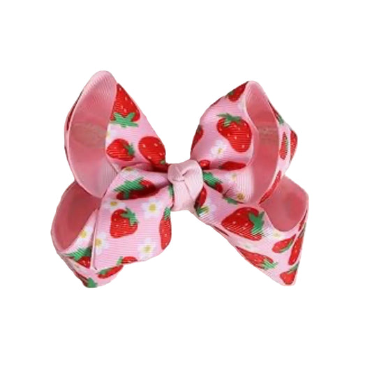 Strawberry Hair Bow