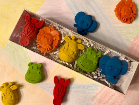 Jungle Animal Crayon Set