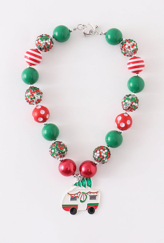 Christmas Camper Bubble Necklace