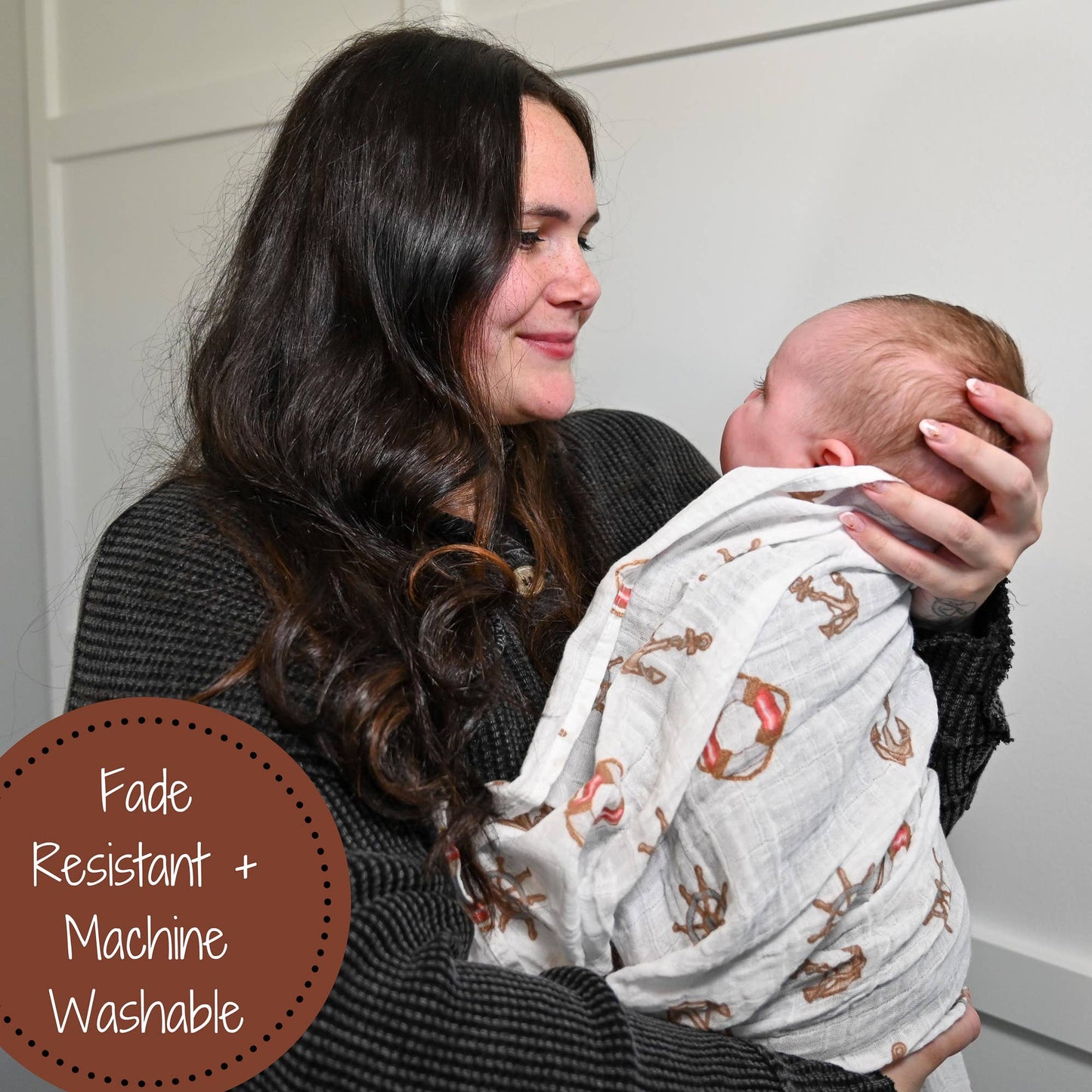 Ships Ahoy Swaddle Blanket