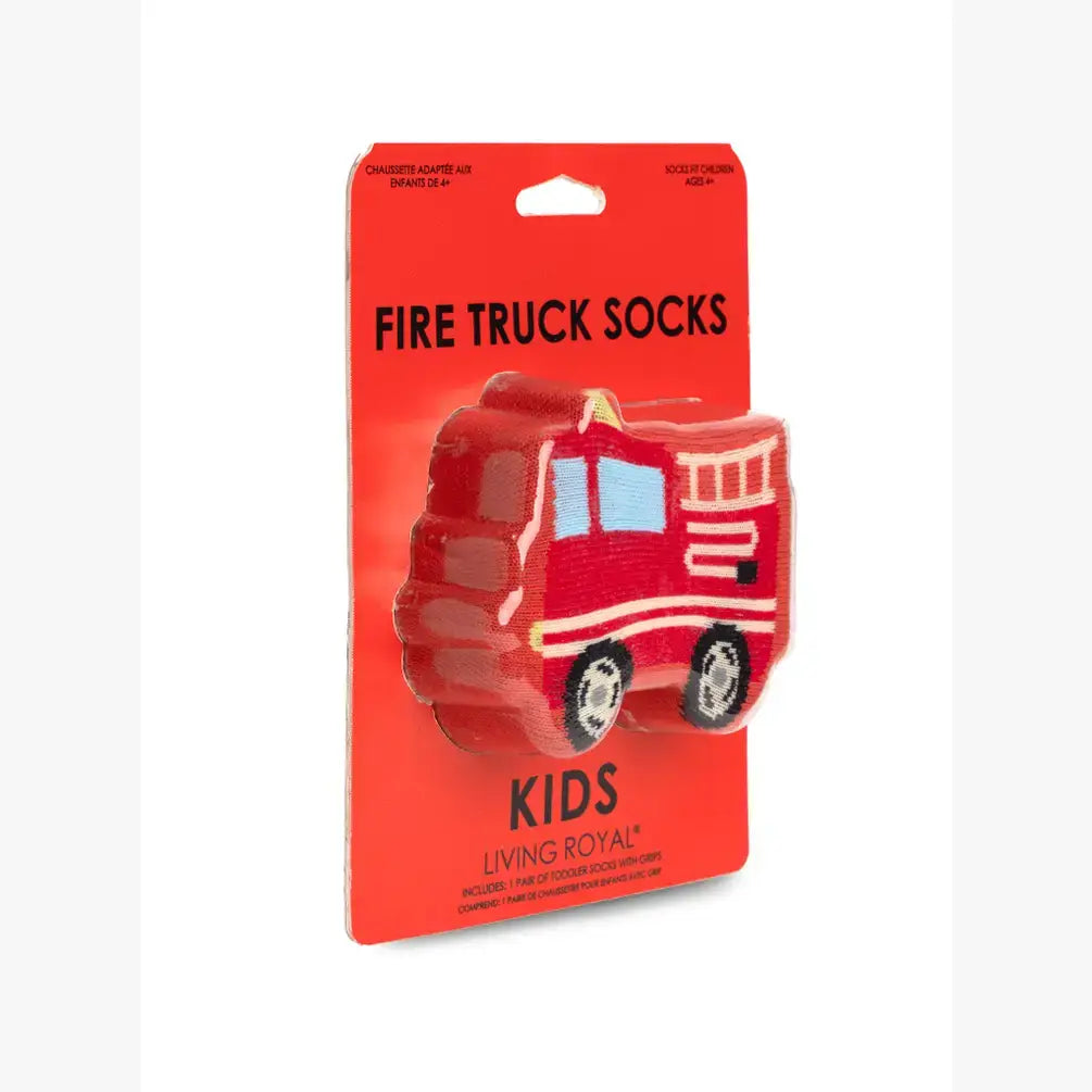 Fire Truck Crew Socks