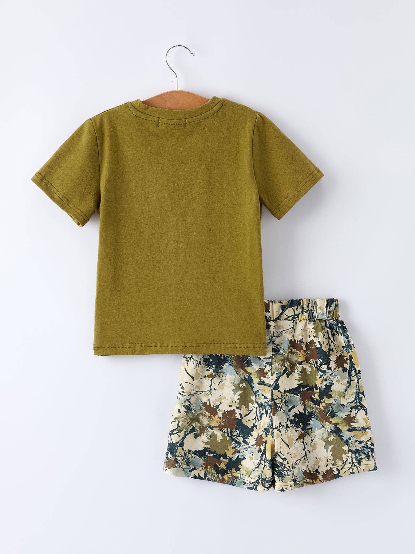 Duck Camo Green Smock Short Set