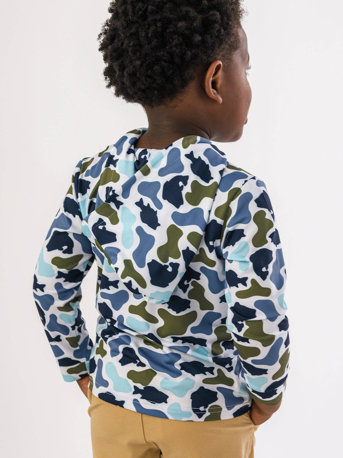 Fish Camo Catch Performance Hooded Shirt