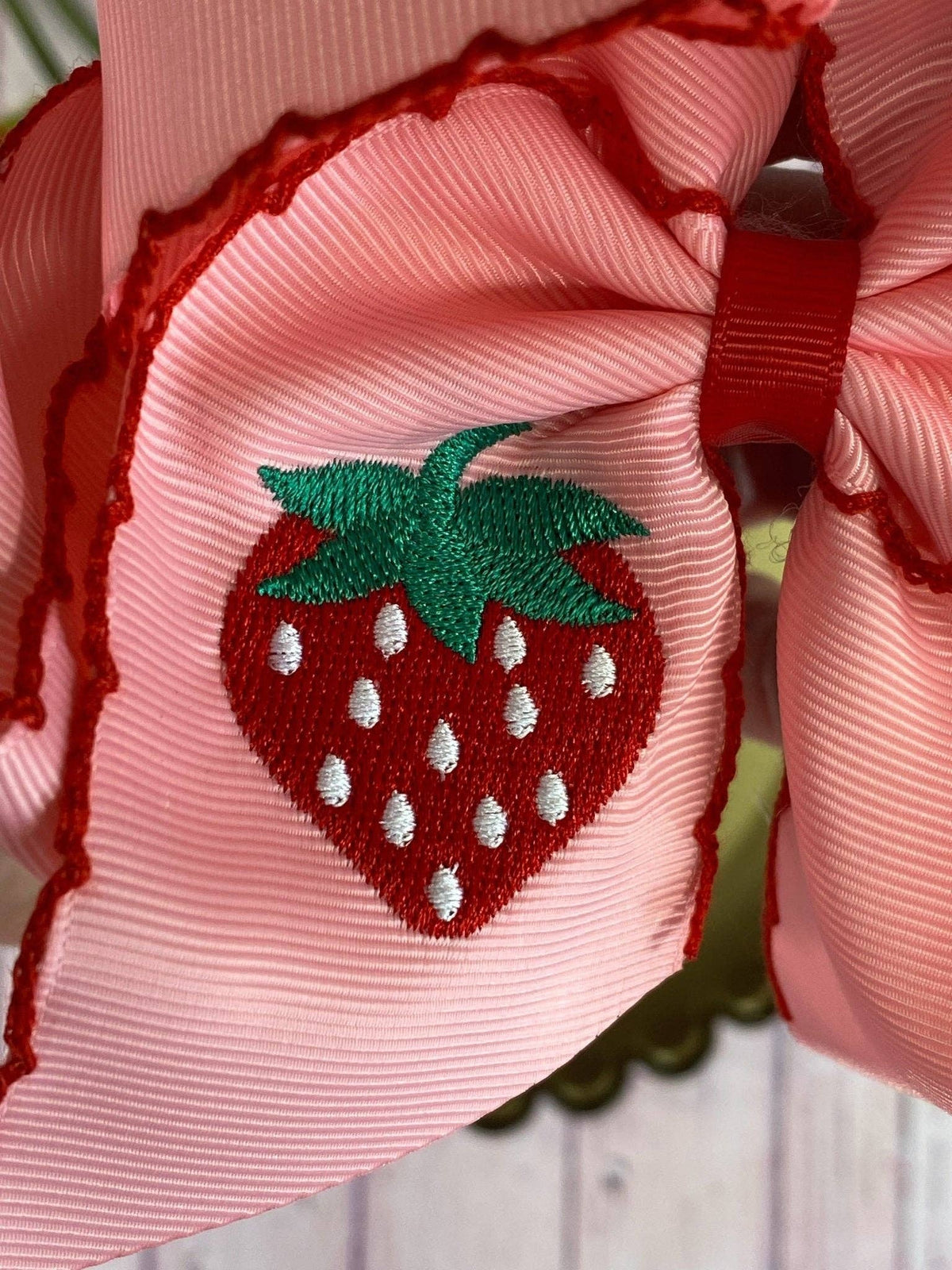 Strawberry Pink Hair Bow
