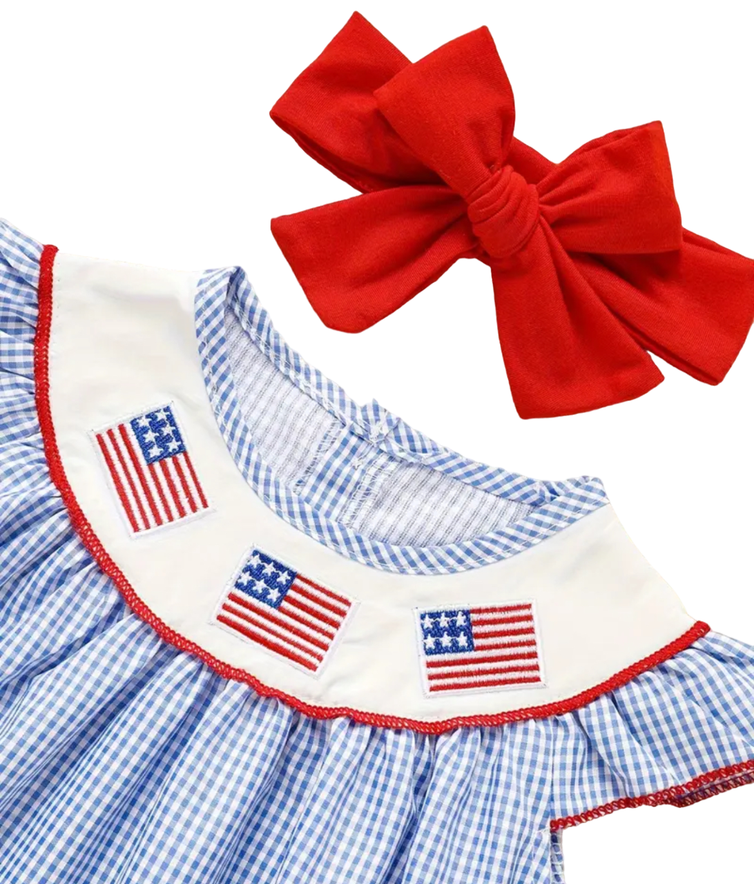 Independence Day Smocked Dress