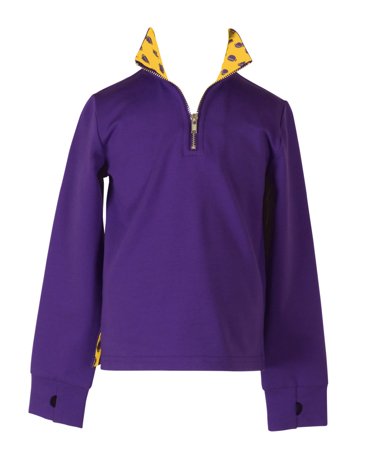 Purple and Gold Quarter Zip