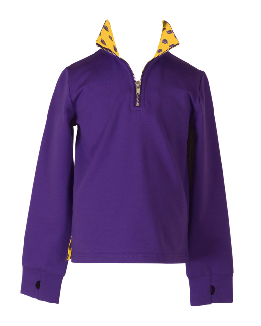 Purple and Gold Quarter Zip