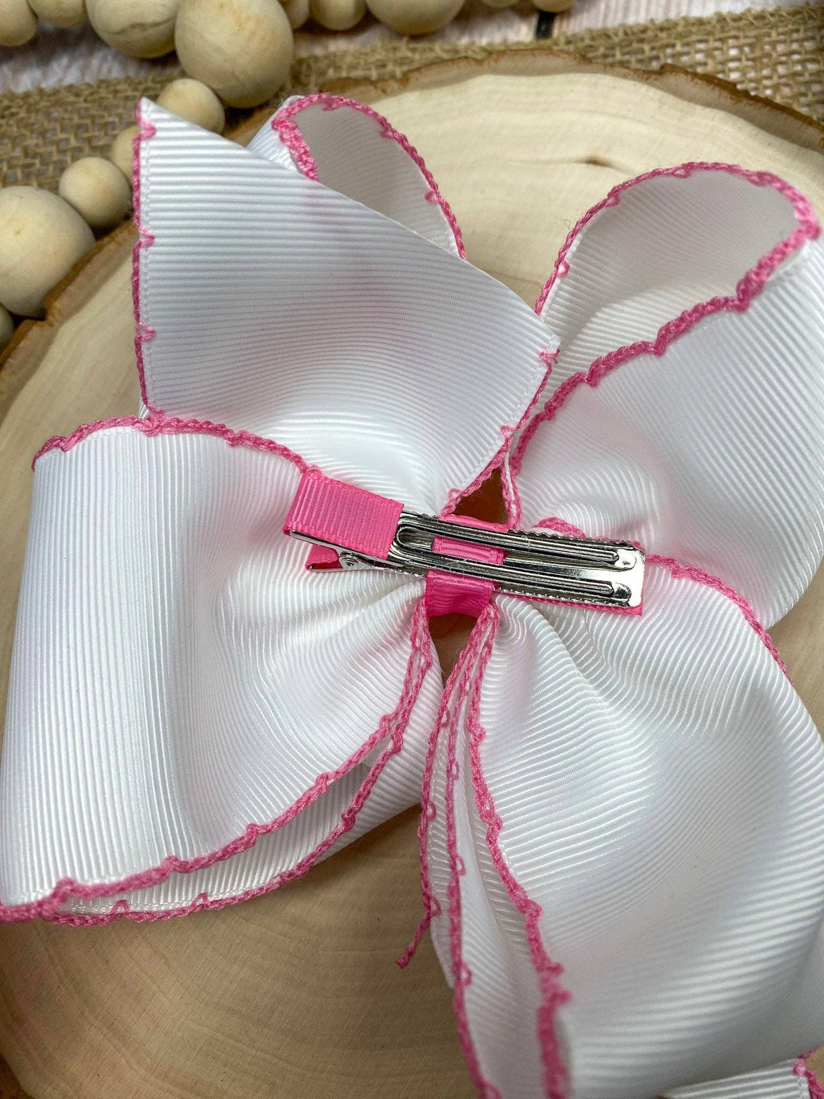 Pink Nutcracker Hair Bow