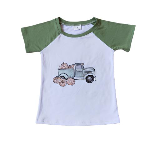 Raglan Pumpkin Truck Tee