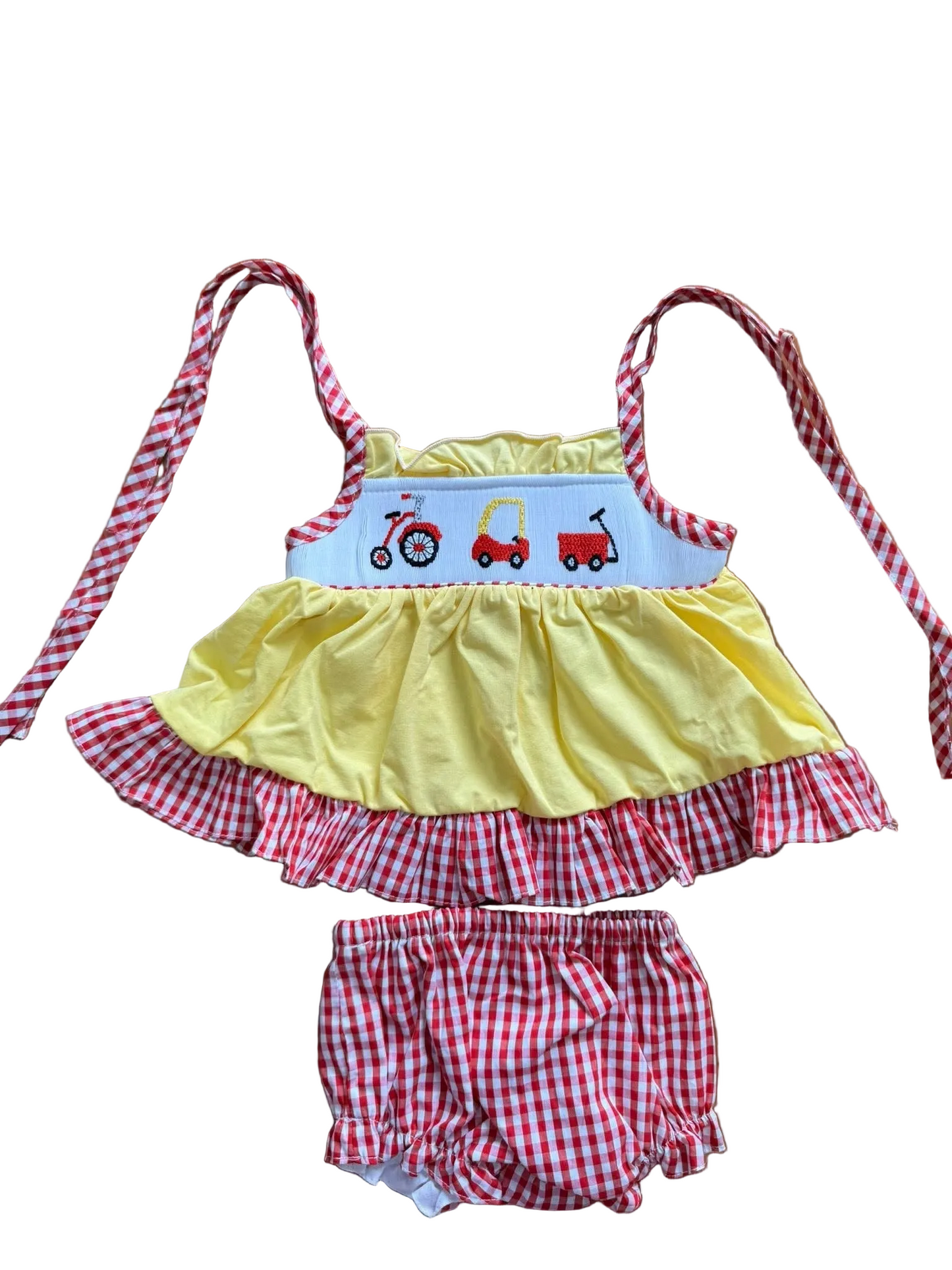Red Toy Girl Bloomer Set