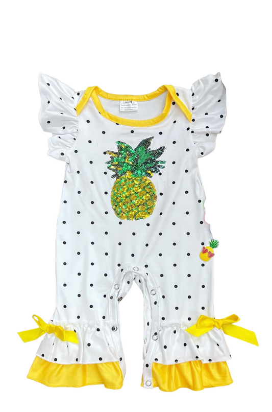 Pineapple Ruffle Romper