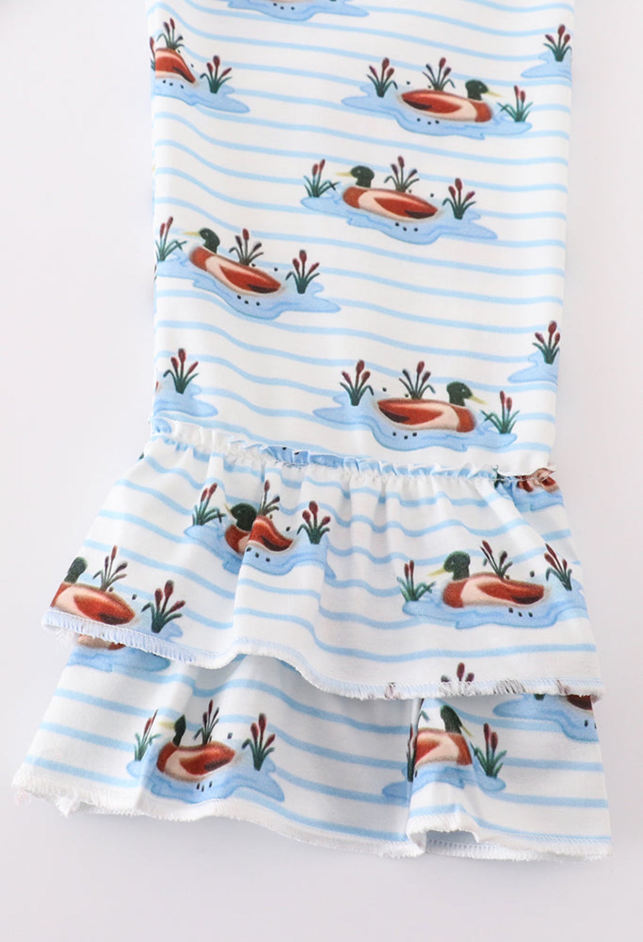 Forest Duck French Knot Girl Set