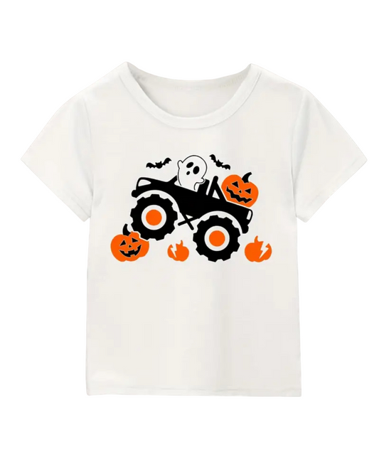 Monster Truck Pumpkin Tee