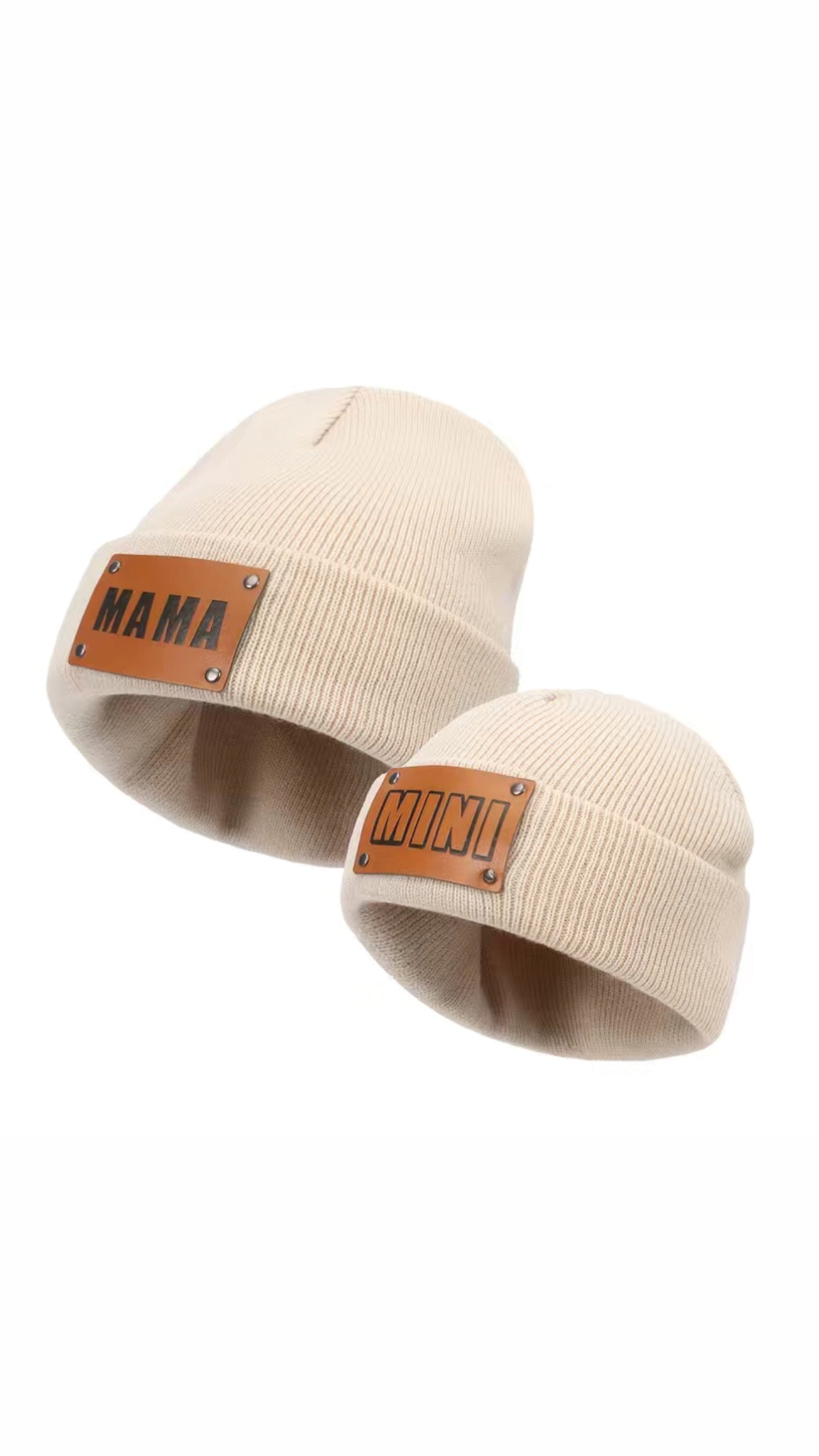 Mama & Mini Patch Beanies-More colors