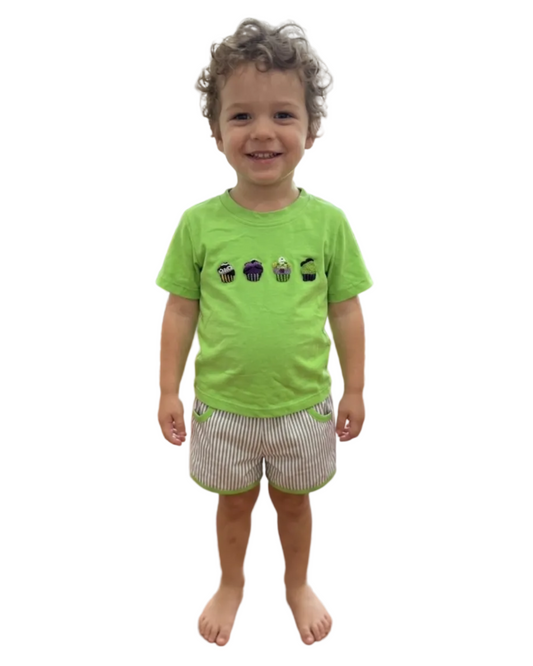 Monster Cupcake French Knot Boy Shorts