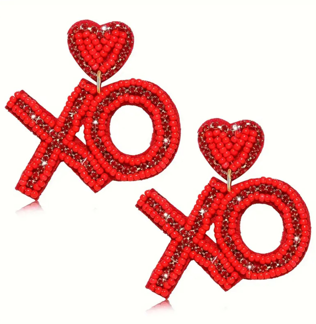 XO Beaded Earrings