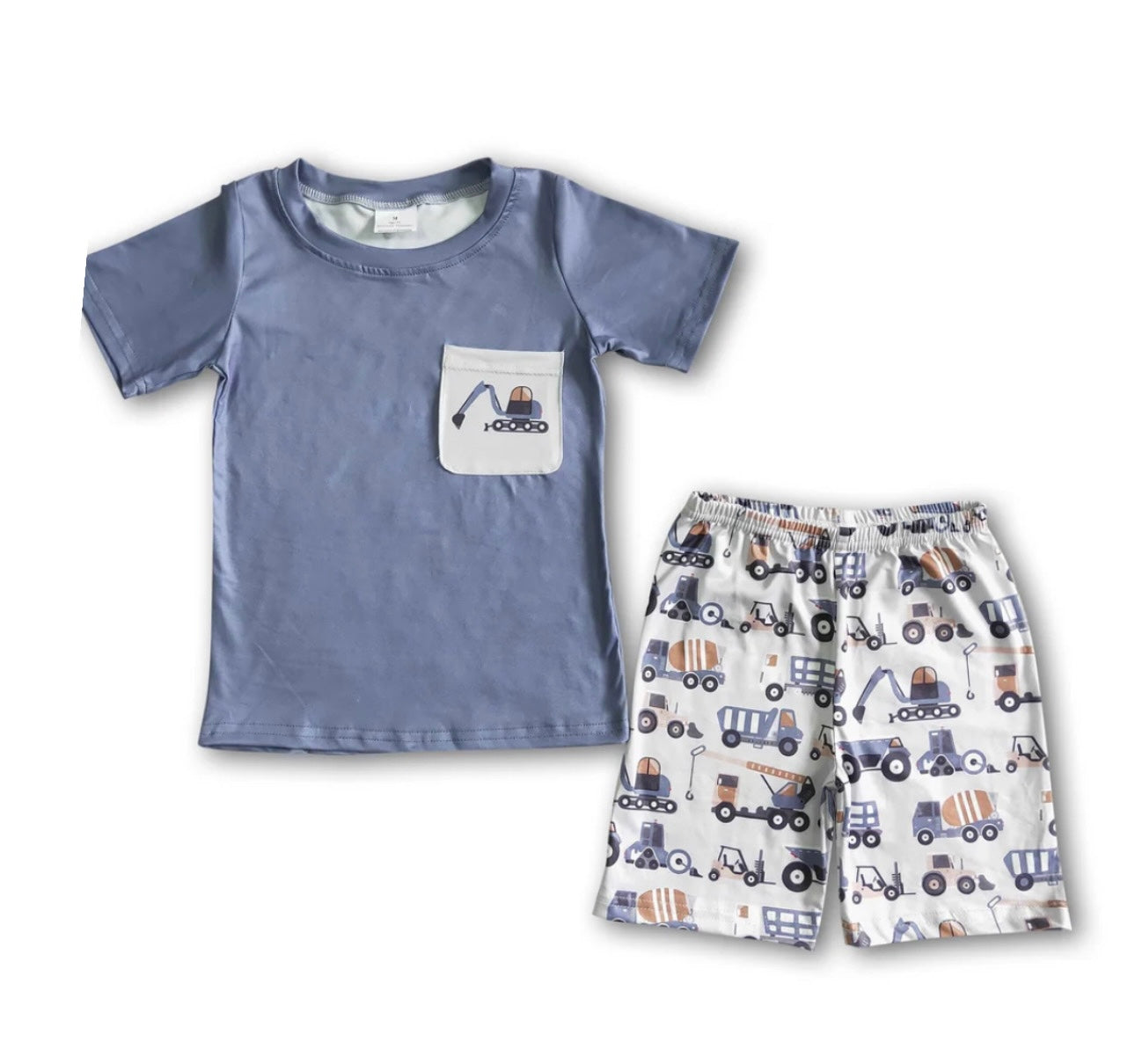 Excavator Pocket Boy Short Set