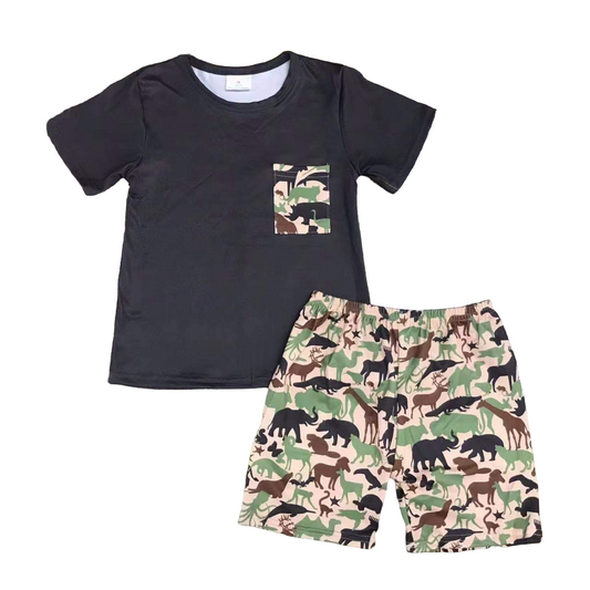 Animal Boy Short Set