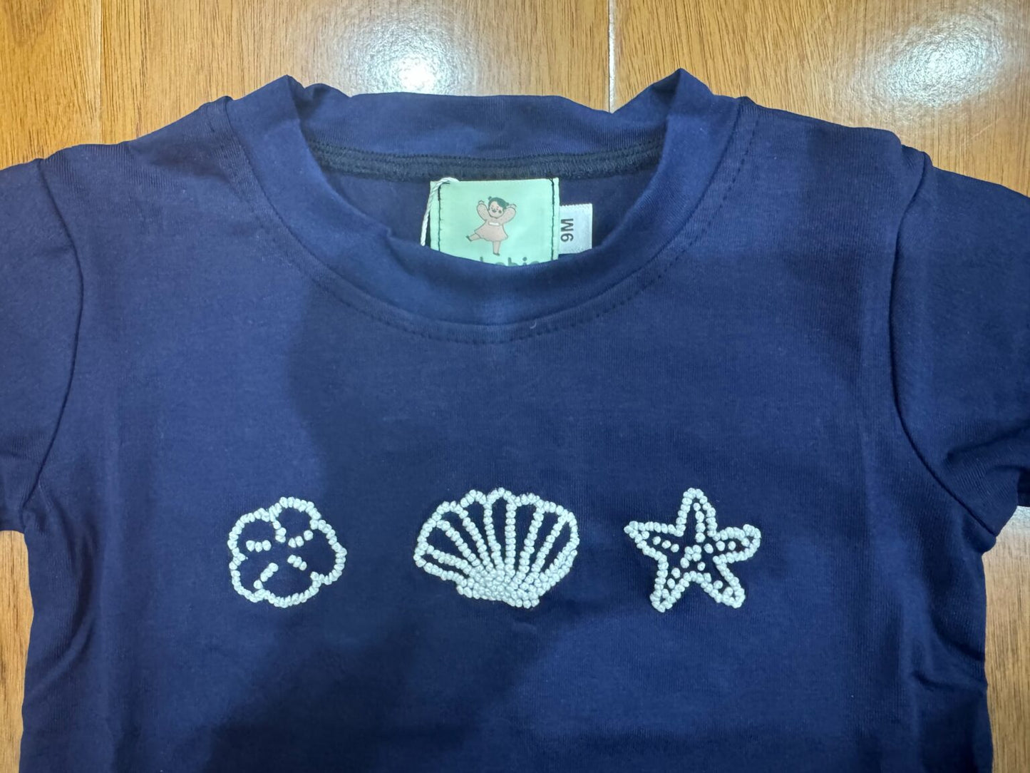 Seashell French Knot Baby Boy Set