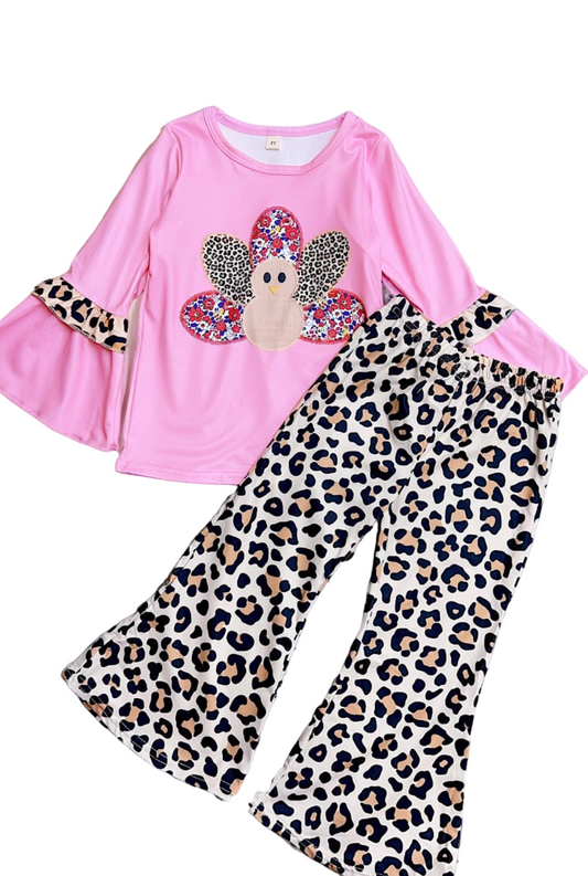 Leopard Print Pink Turkey Set