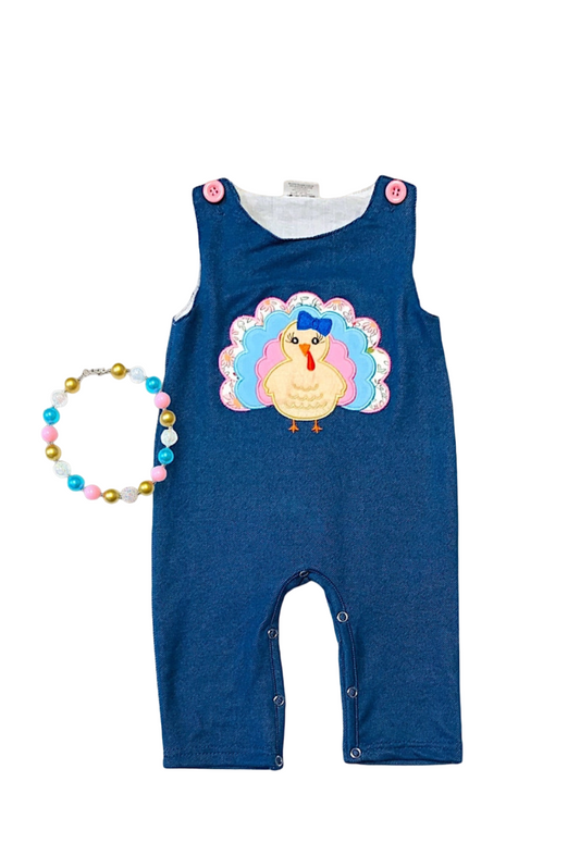 Turkey Applique Jumpsuit