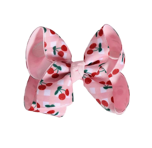 Cherry Hair Bow