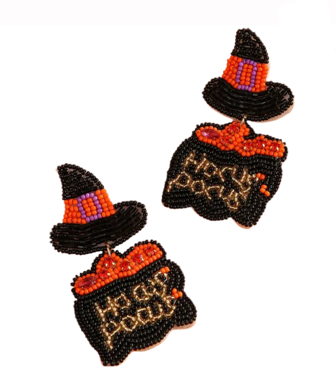 Hocus Pocus Beaded Earrings