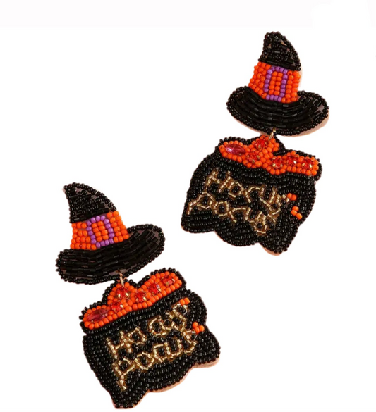 Hocus Pocus Beaded Earrings