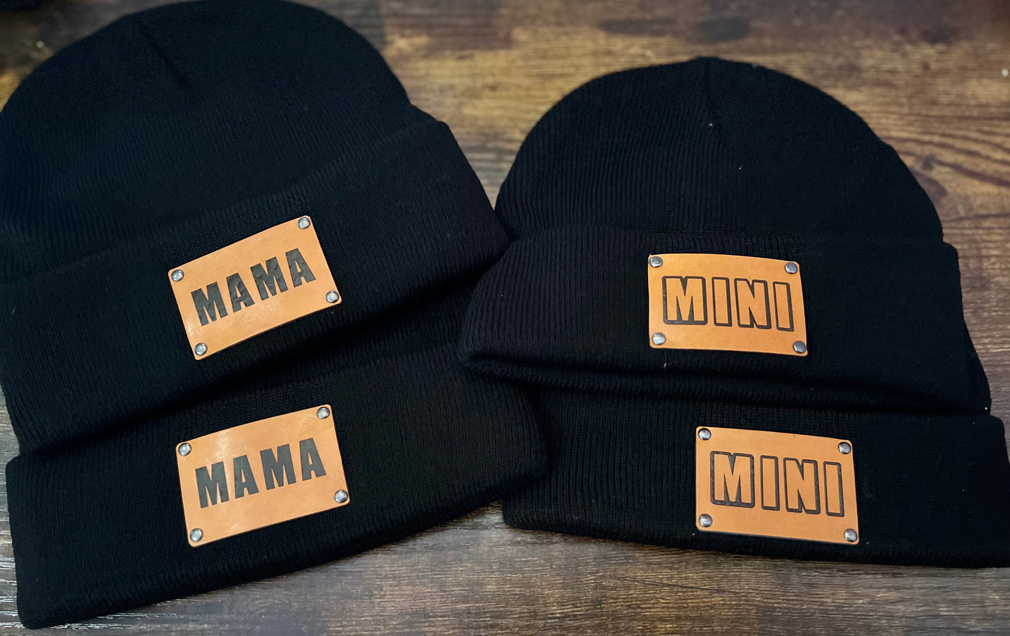 Mama & Mini Patch Beanies-More colors