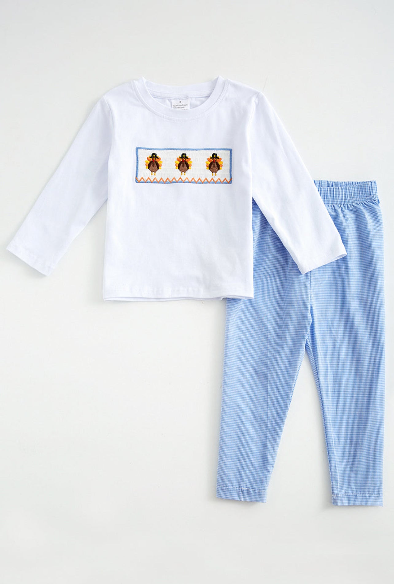 Smocked Turkey Pants Set