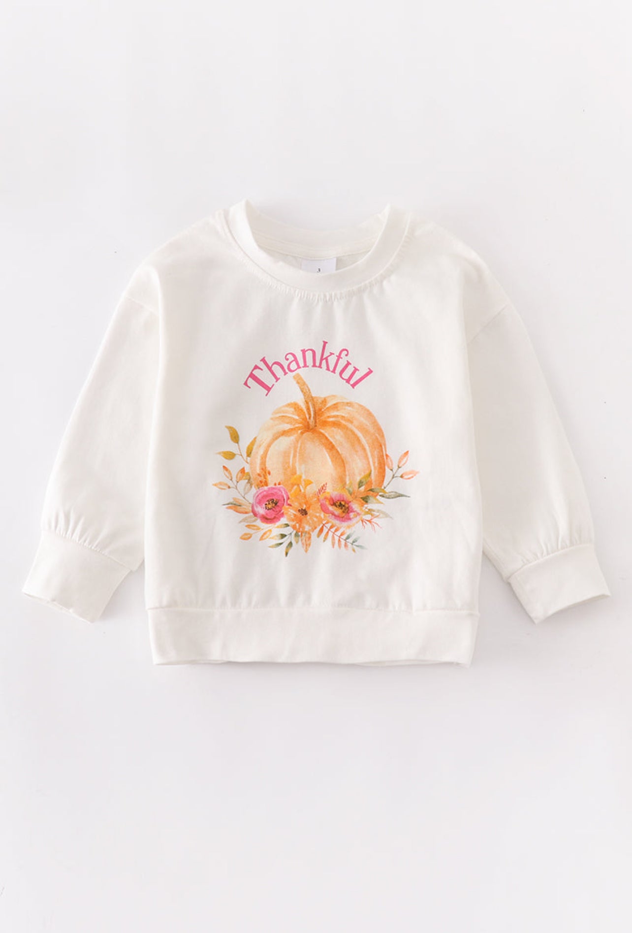 White Thankful Sweatshirt