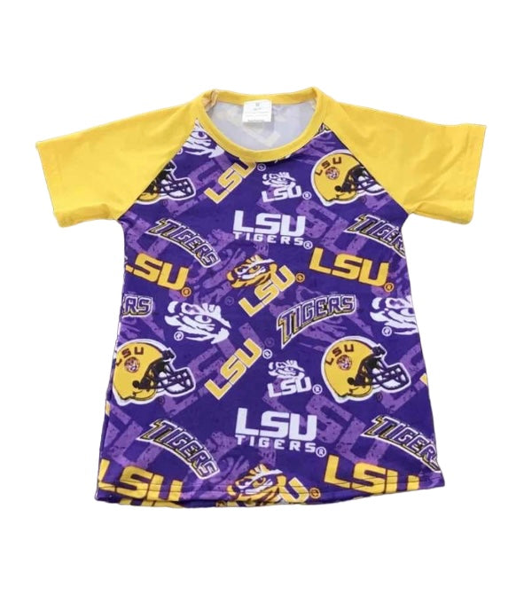 LSU Raglan Tee