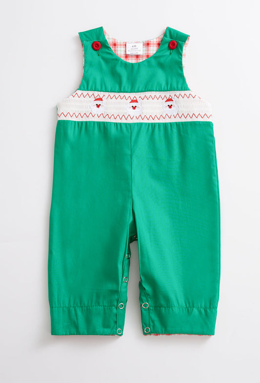 Green Santa Smocked JonJon