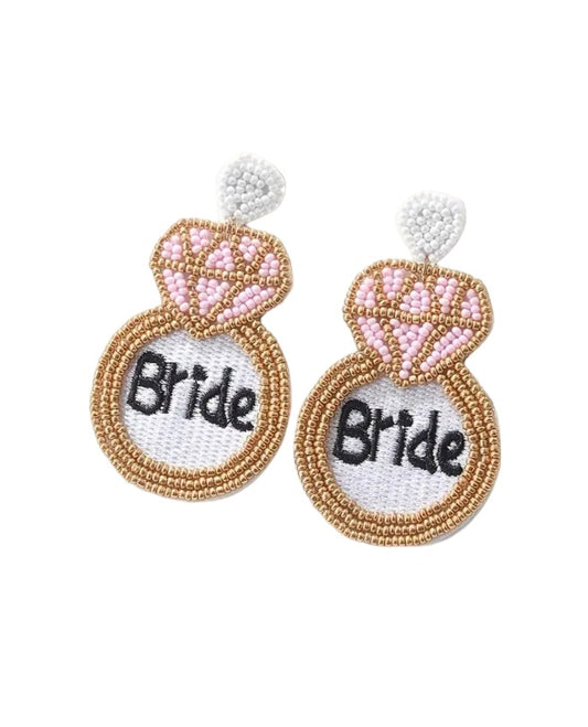 Beaded Bride Earrings