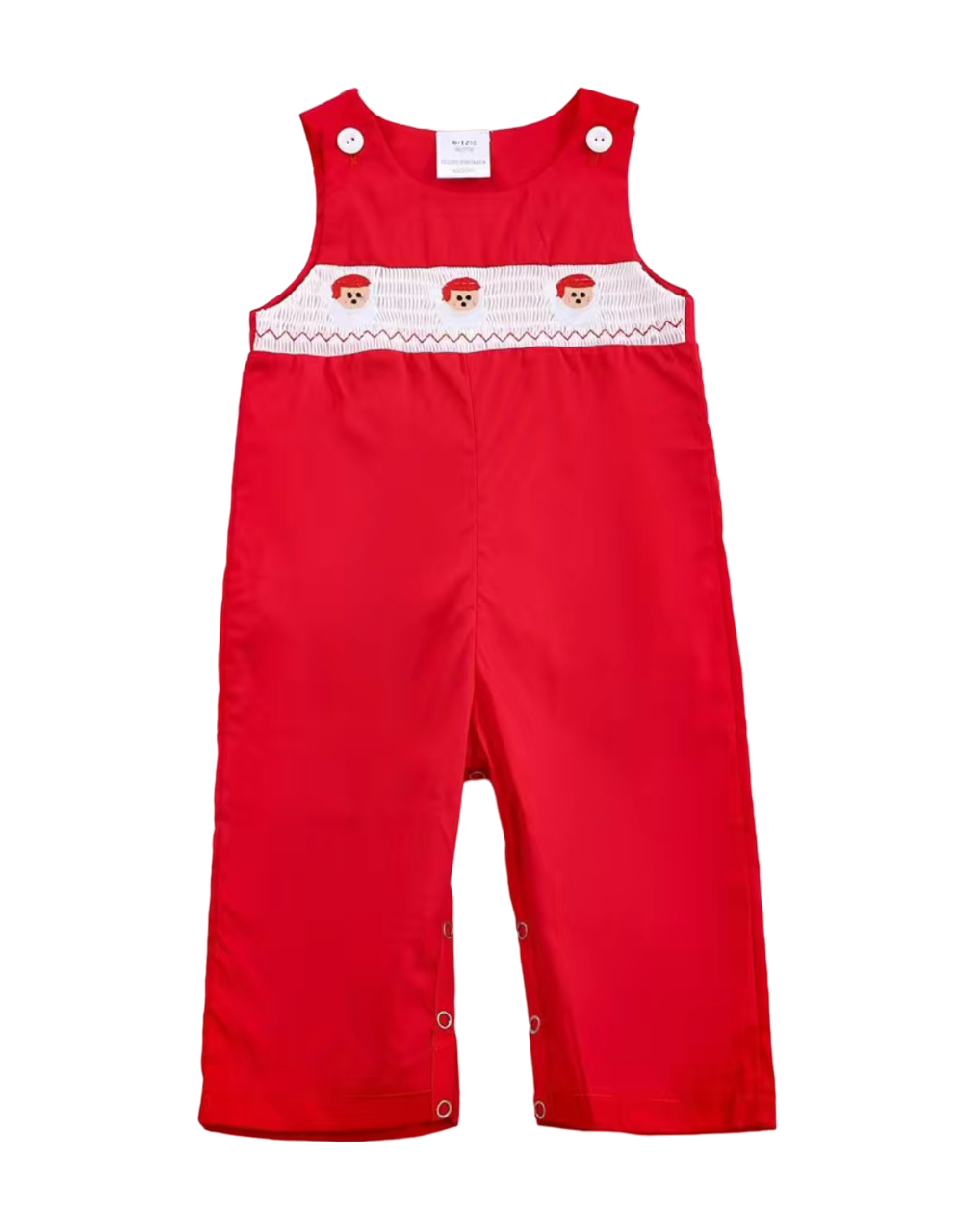 Red Santa Smocked JonJon