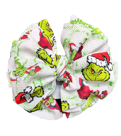 White Grinch Headband