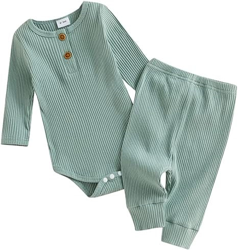 Blue Green Pants Set