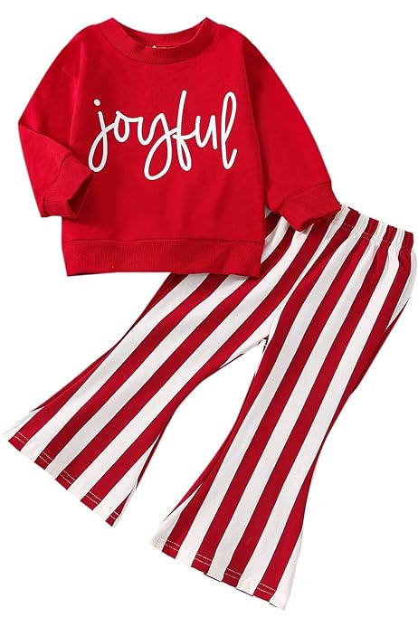 Joyful Stripped Flare Set