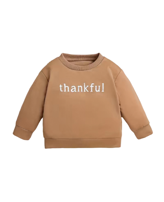 Brown Thankful Sweater