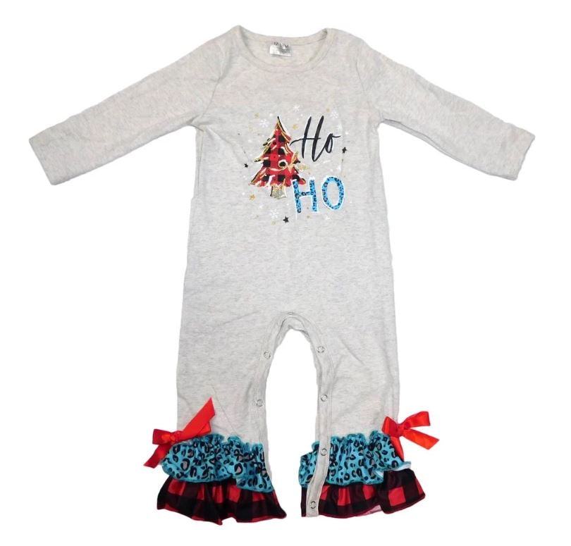 HO HO Baby Ruffle Romper