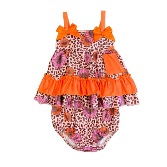Floral Cheetah Bloomer Set