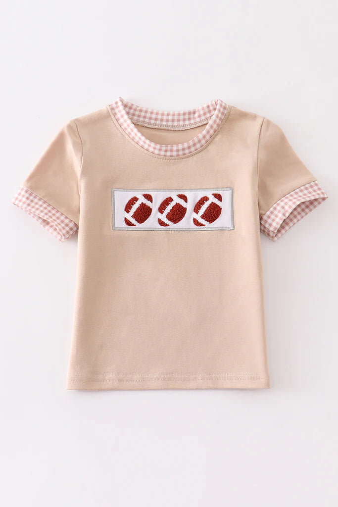 French Knot Football Tee