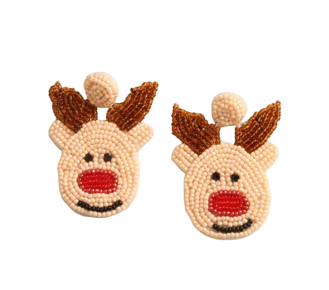 Beaded Reindeer Earrings