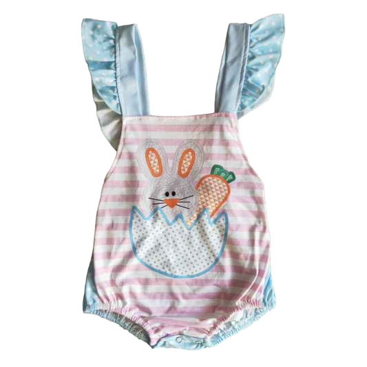 Pink Bunny Easter Romper