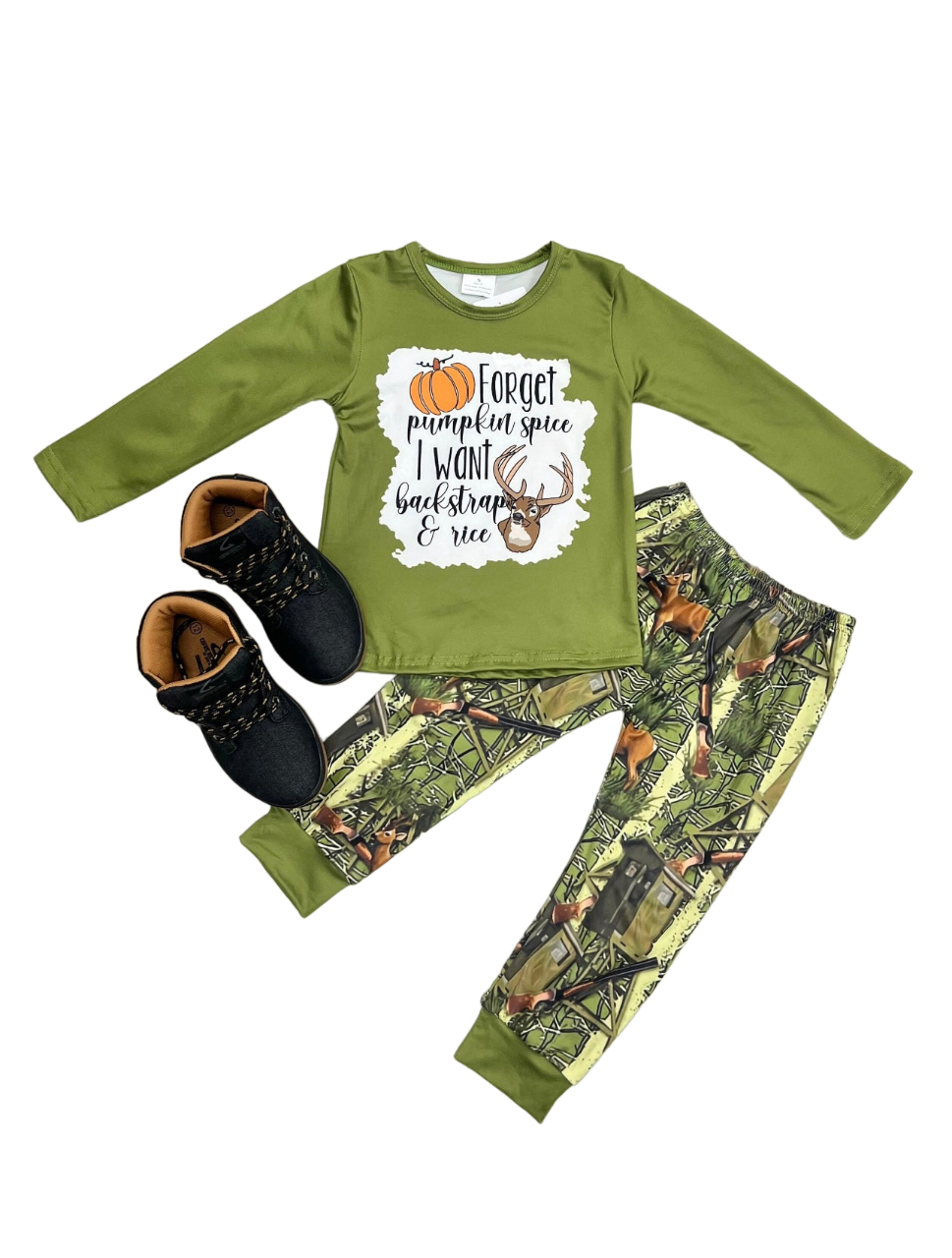 Backstrap & Rice Camo Pants Set