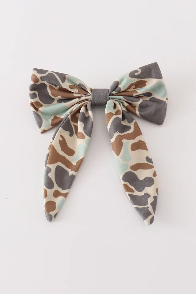 Camouflage Hair Bow