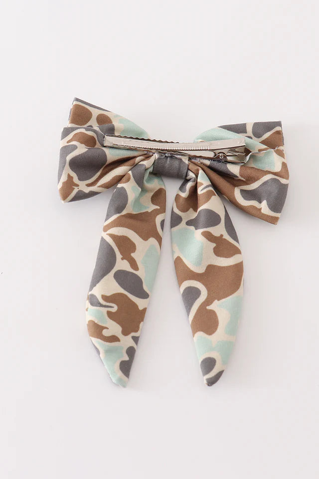 Camouflage Hair Bow