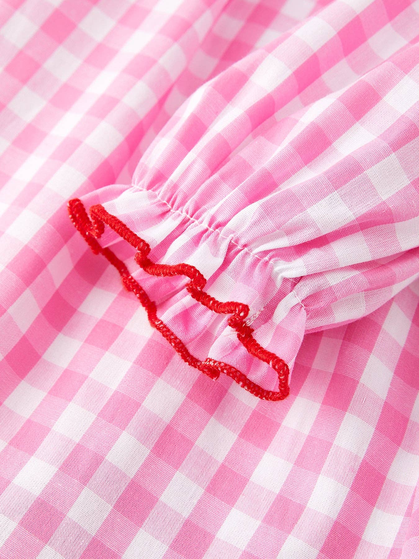 Heart Bow Smocking Pink Dress